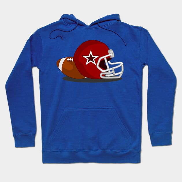 American Football Hoodie by Dheograft